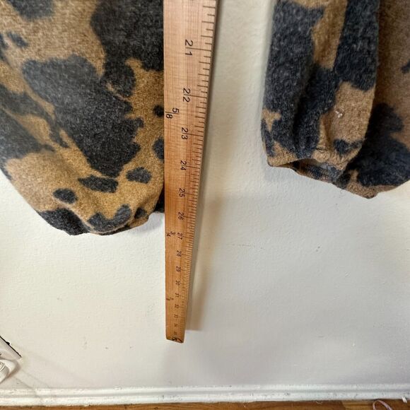 Entro Muted Tan and Black Cheetah Print Drawstring Jogger Pants With Pockets L - Picture 12 of 14
